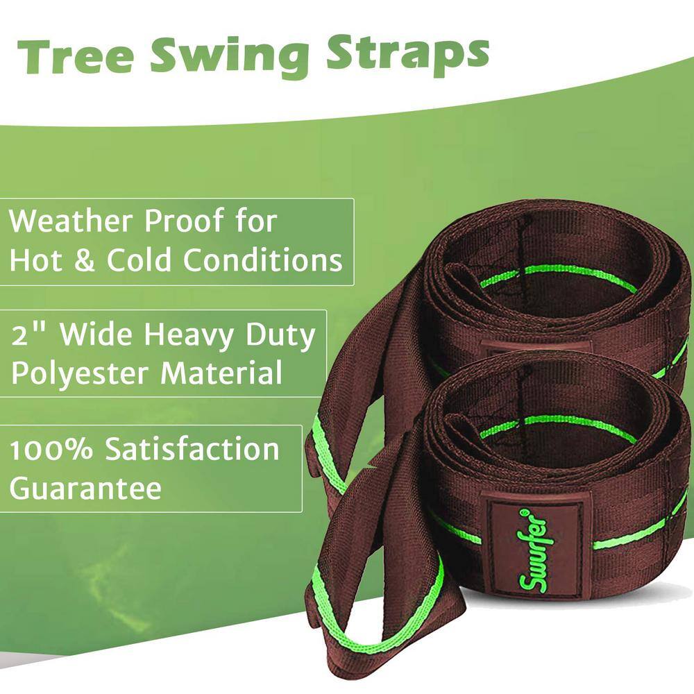 Swurfer Heavy Duty 5 ft. Hammock Tree Hanging Straps Kit SWTHS-60