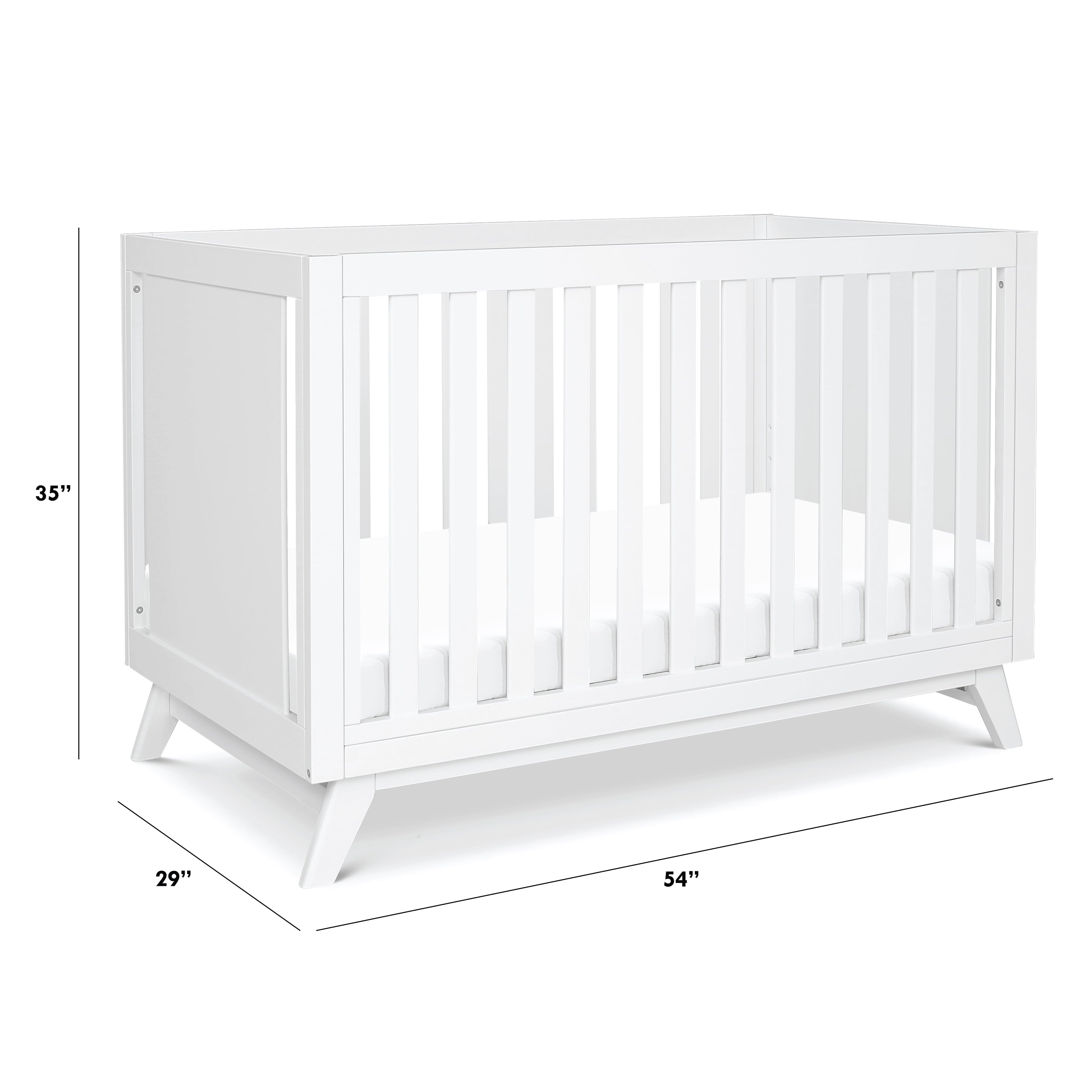 DaVinci Otto Pine Wood 3-in-1 Convertible Crib in White