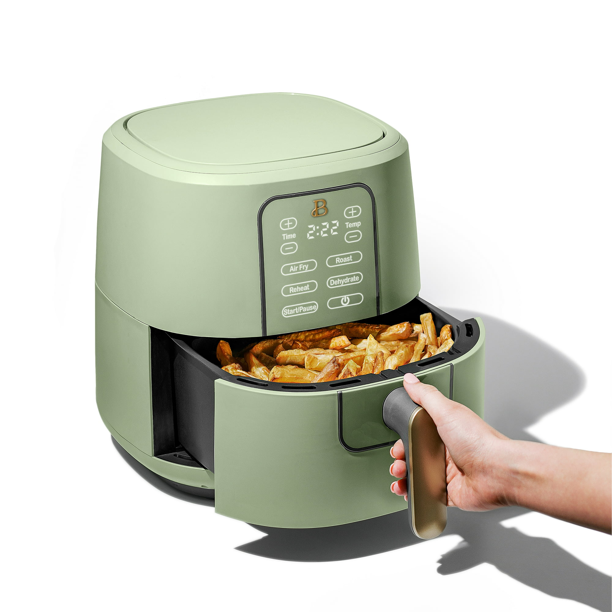 Beautiful 6 Quart Touchscreen Air Fryer， Sage Green by Drew Barrymore