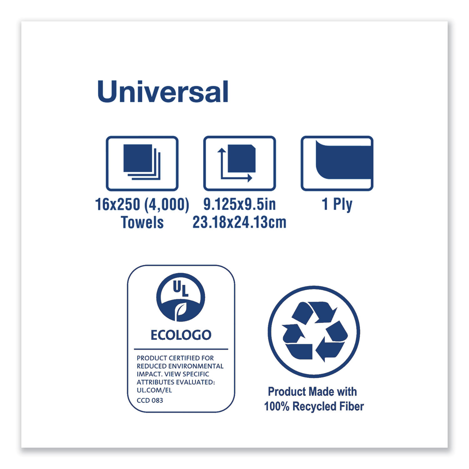 Universal Multifold Hand Towel by Torkandreg; TRKMB540A