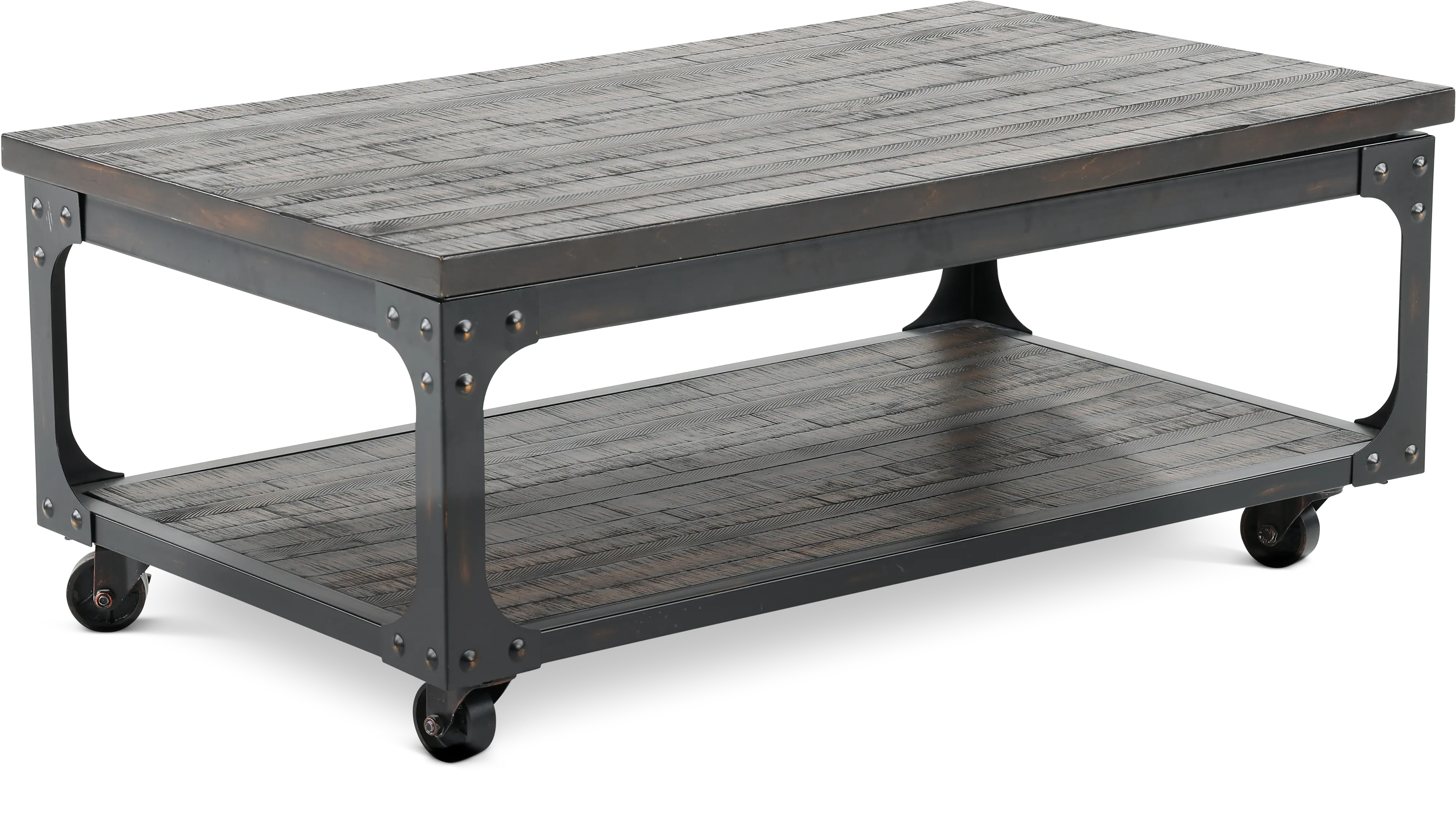 Sherlock Tobacco Brown Barn Wood Lift Top Coffee Table