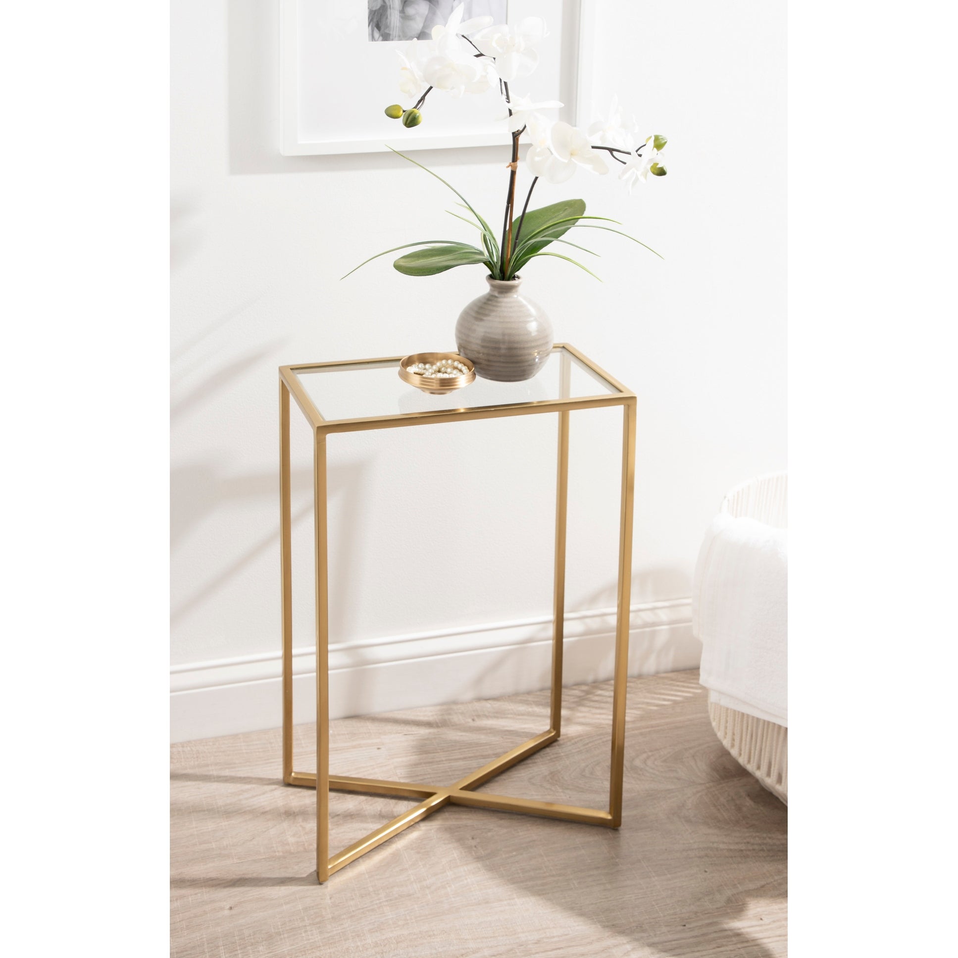 Kate and Laurel Jaspur Decorative Metal End Table