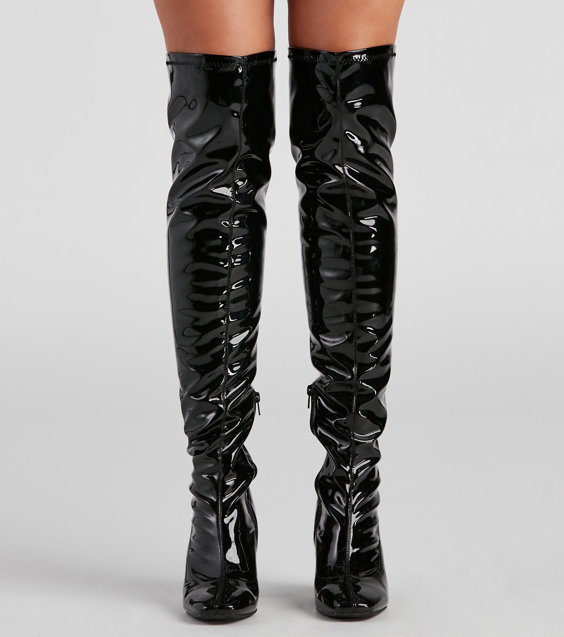 Sleek Vibes Only Thigh-High Boots