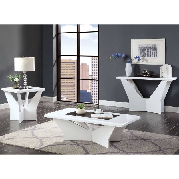 3pc Manke Tempered Glass Top Insert Coffee Table Set Mibasics