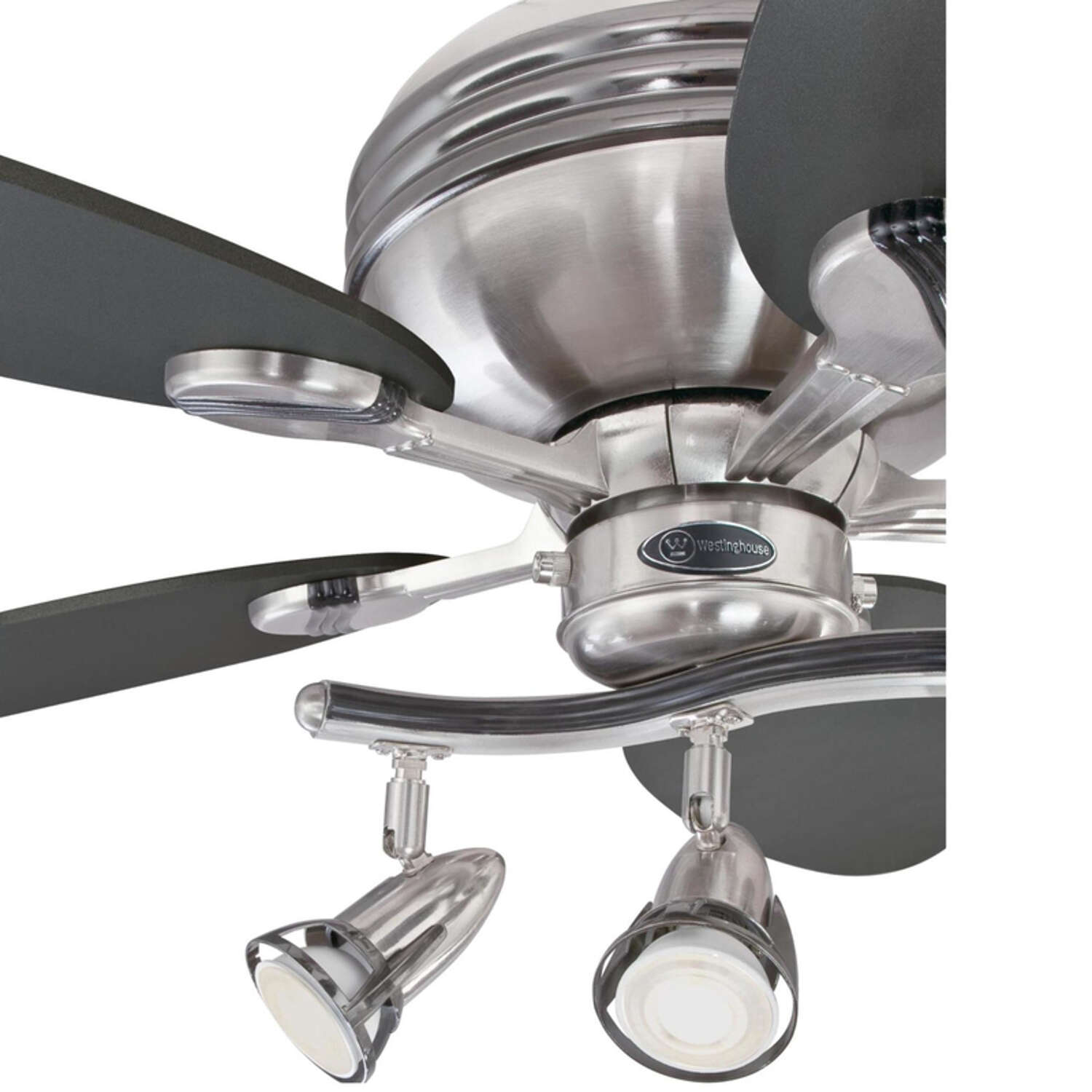 Westinghouse Xavier II 52 in. Brushed Nickel Graphite LED Indoor Ceiling Fan