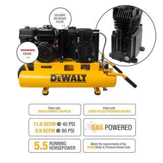 DW 8 Gal. 150 PSI 5.5 HP Belt Drive Gas-Powered Wheelbarrow Air Compressor DXCMTB5590856