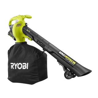 RYOBI 40V Vac Attack Cordless Leaf VacuumMulcher with (2) 5.0 Ah Batteries and (1) Charger RY40451-2B