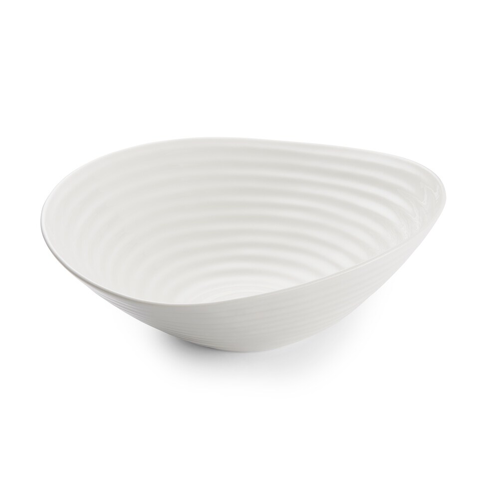 Portmeirion Sophie Conran White Large Salad Bowl   13 inch