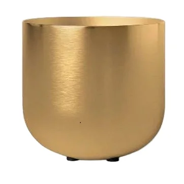 Home Interior Design Gold Finished Metal Planter Home Indoor Outdoor Garden Usage Customized Size Metal Planter