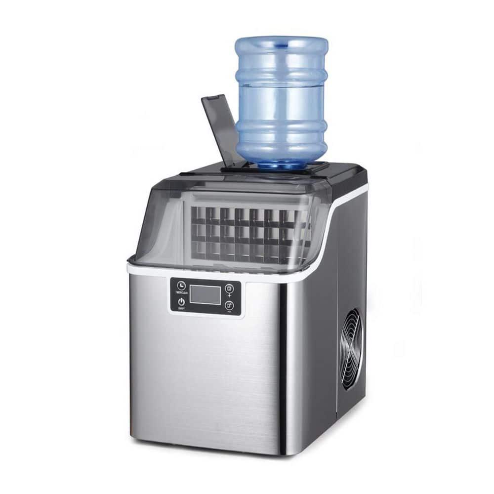 WANDOR 45 lbs Freestanding Ice Maker in Silver with Ice Scoop