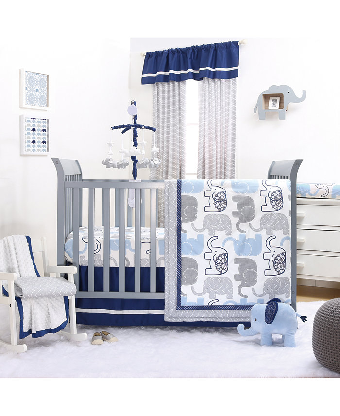 The Peanutshell Little Peanut Navy Nursery Collection