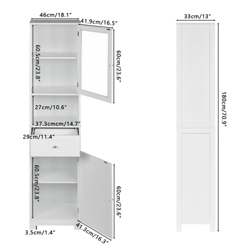 Spray Paint Bathroom Cabinet with 2 Doors and 1 Shelf   N/A