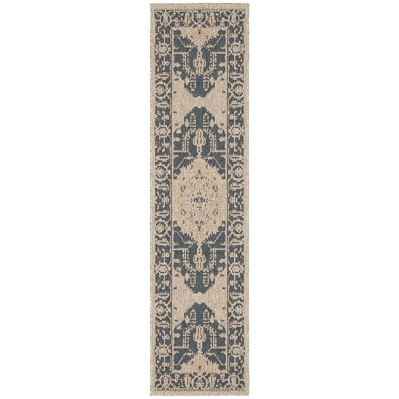 StyleHaven Lafayette Center Medallion Indoor Outdoor Rug