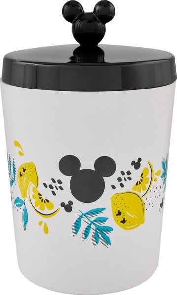 Disney Mickey Mouse Lemon Melamine Dog and Cat Treat Jar