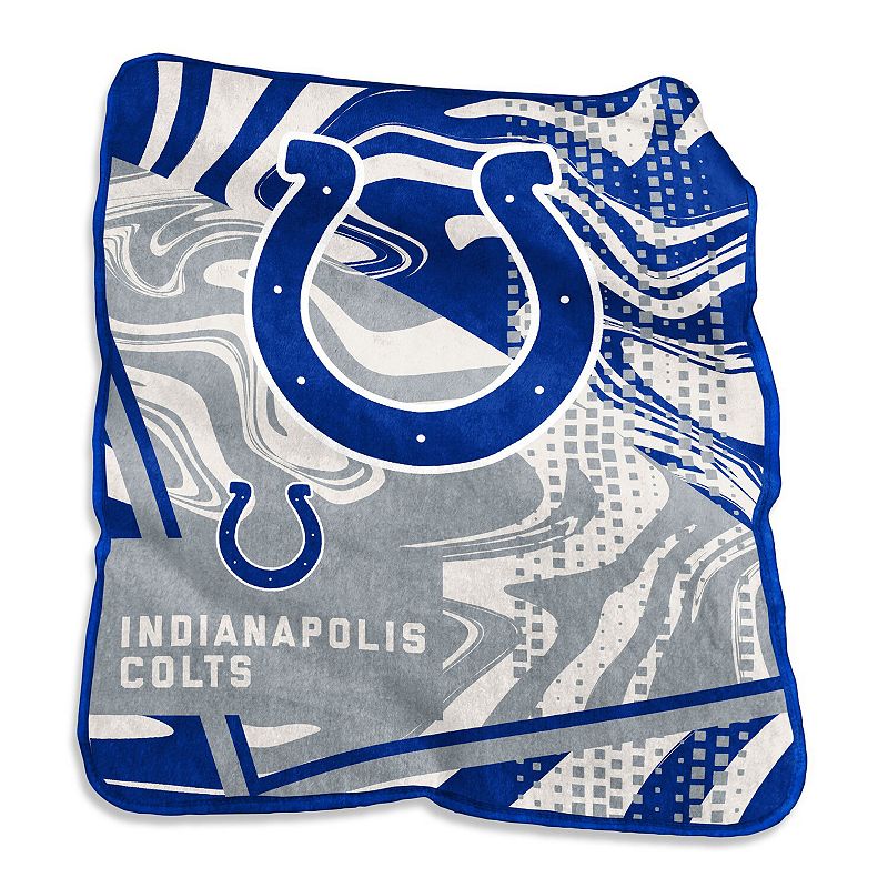 Indianapolis Colts 50 x 60 Swirl Raschel Throw Blanket