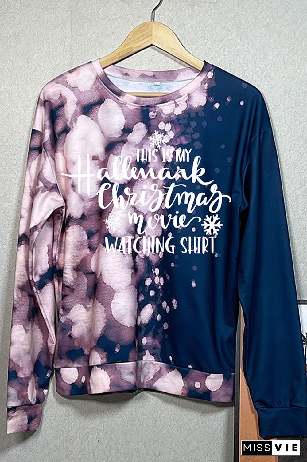 Letters Print O-neck Sweatshirt Women Wholesale