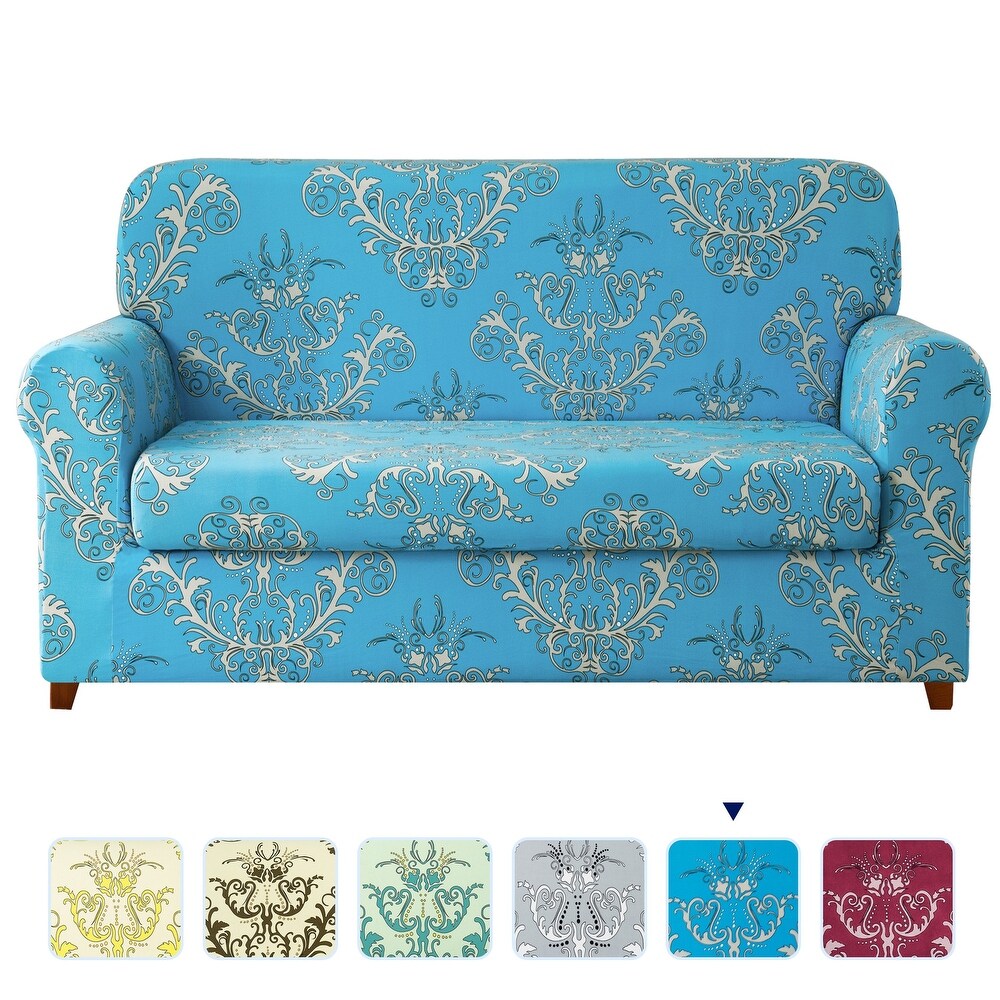 Subrtex Stretch Printed Floral Washable Sofa Slipcover