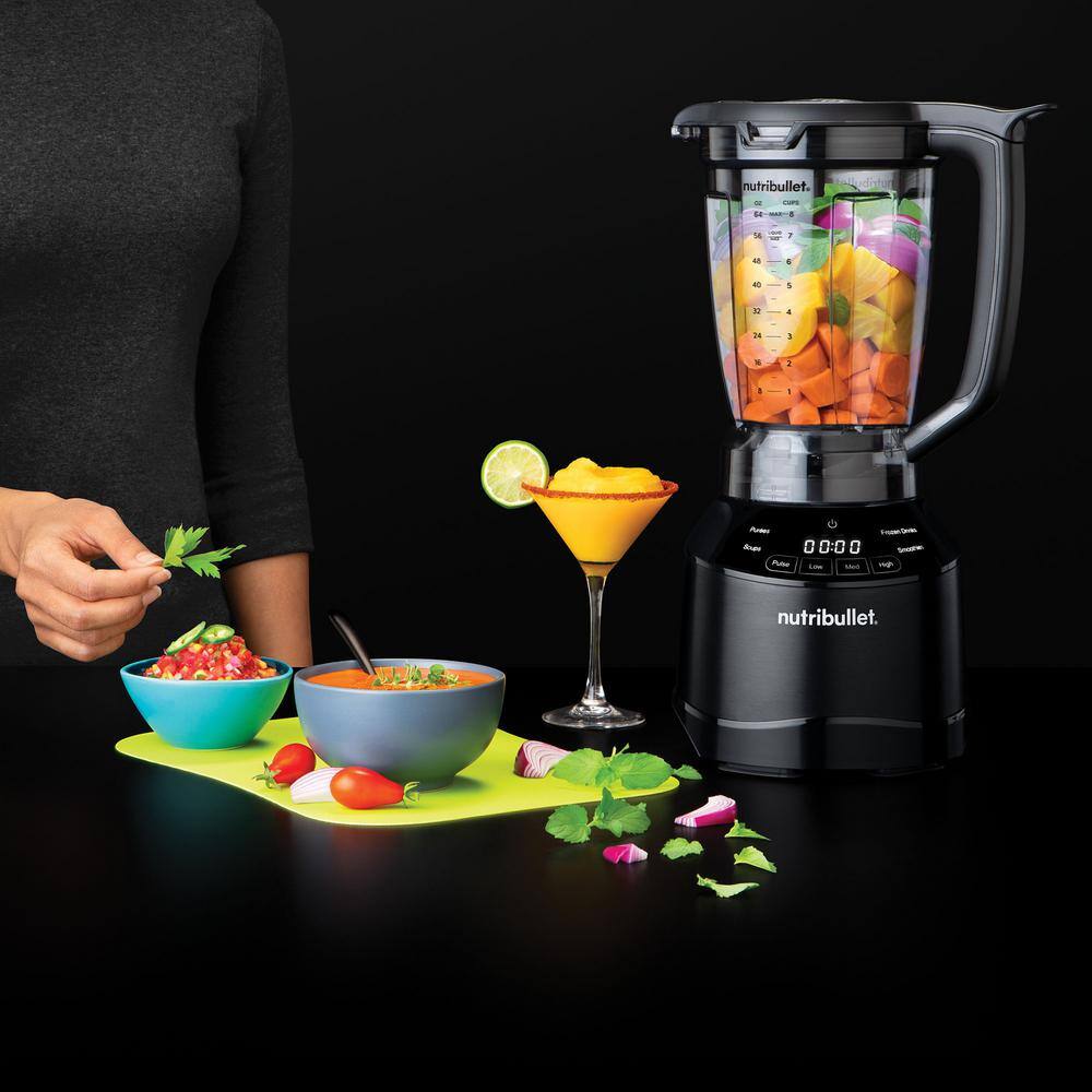 NutriBullet Smart Touch 64 oz. 3-Speed Black Blender with Pulse NBF50420