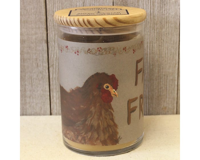 Thompsons Candle Co. Banana Nut Bread Seasonal Specialty Art Jar Candle with Hen Label - BNSJ