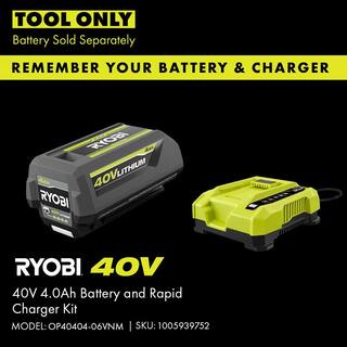 RYOBI 40V HP Brushless 16 in. Battery  Chainsaw (Tool Only) with Extra Chain and 24 oz. Bar and Chain Oil RY40505BTL-CMB1