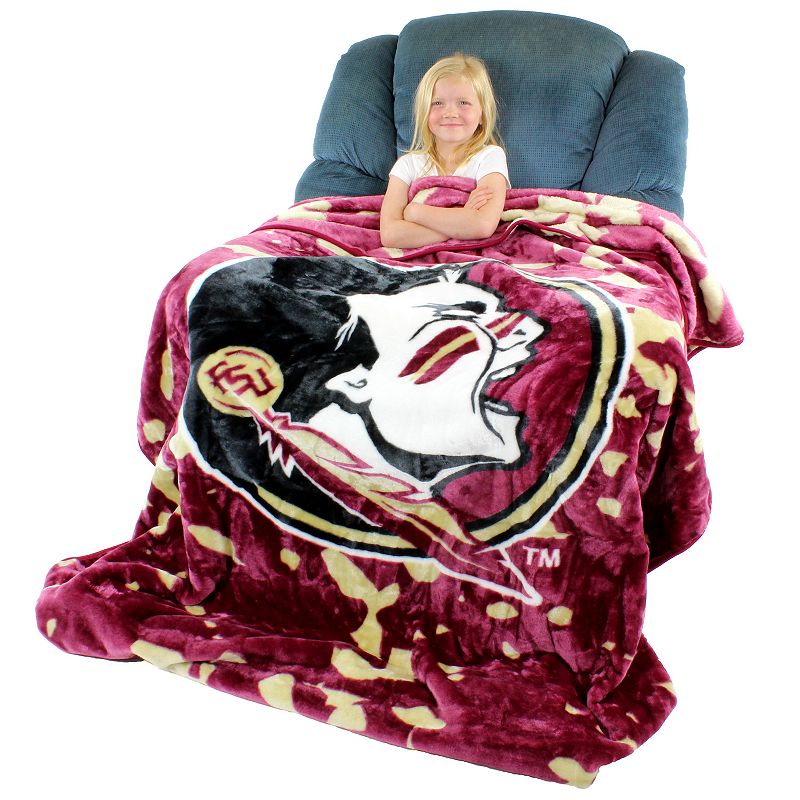 College Covers Florida State Seminoles Raschel Throw Blanket