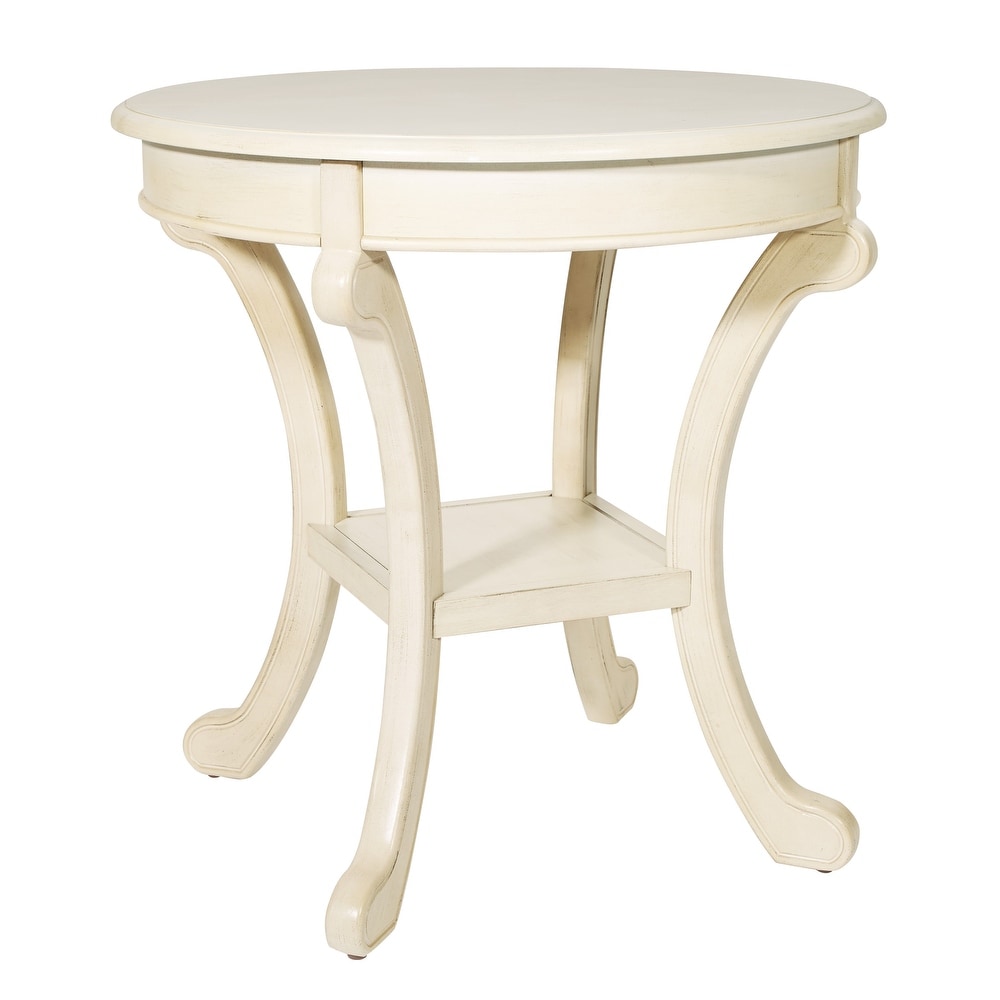 Copper Grove Korostyshiv Hand painted Transitional Accent Table