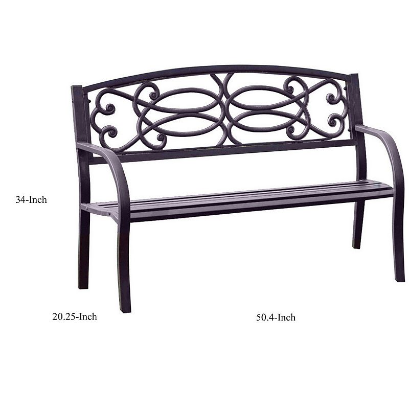 Potter Armrests Patio Bench