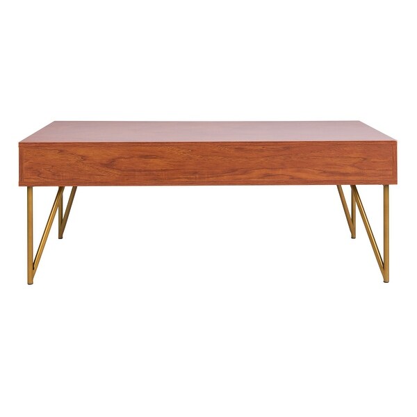 SAFAVIEH Pine Two Drawer Coffee Table - 43.3