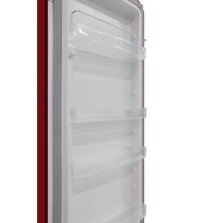 Brama 9.2 cu. ft. Freestanding Top Freezer Retro Refrigerator in Red BR-RETRO-01-R