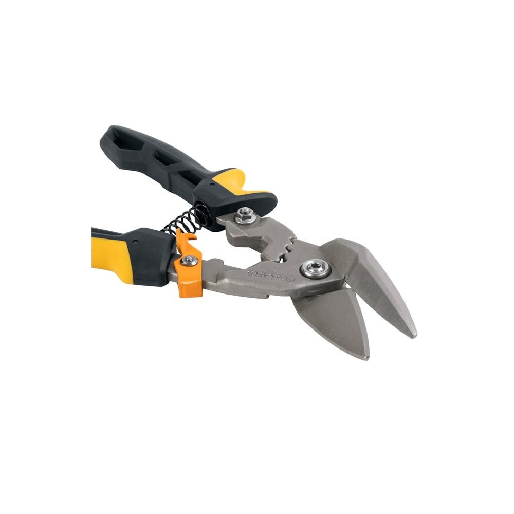 Fiskars Steel Blade Offset Cut Aviation Snip with Softgrip Handle ;