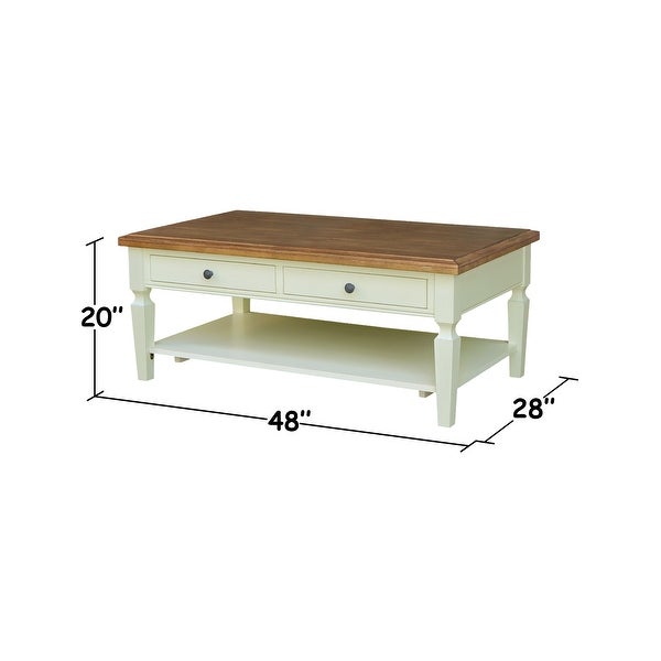 Vista Solid Wood Coffee Table - 48