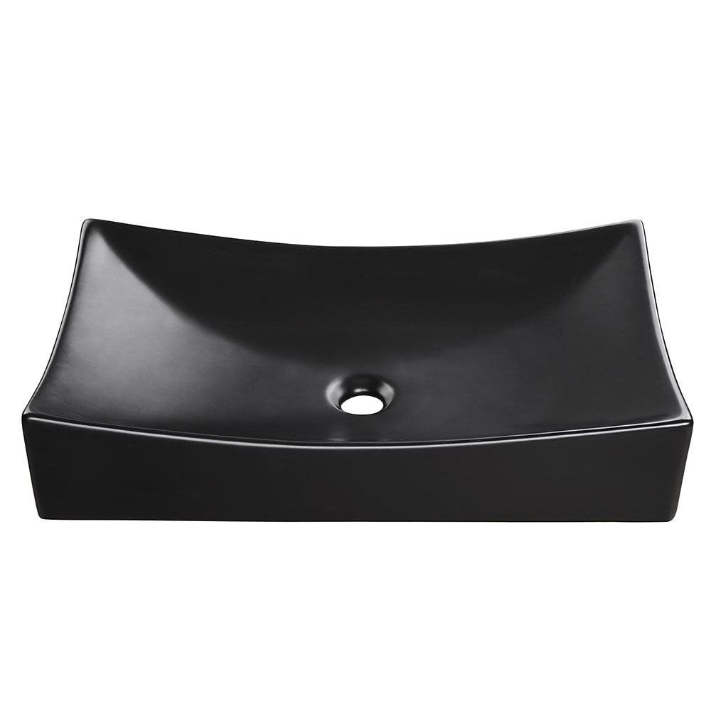 Aquaterior Rectangular Porcelain Bathroom Sink 26x16