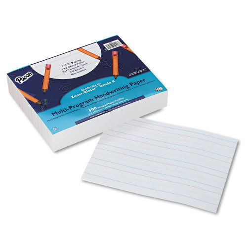 Pacon Multi-Program Handwriting Paper， 16 lb， 1 1/8