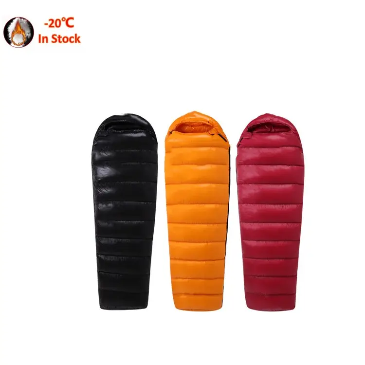 2023 winter Hot Sell light Cotton Down cheap human shape camping sleeping bag