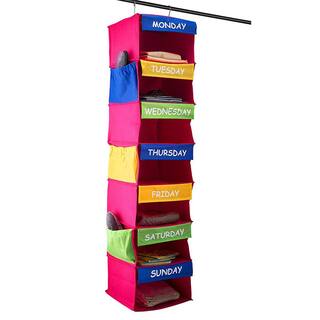 Home it 50 in. H multi Fabric Hanging Closet Organizer 4330