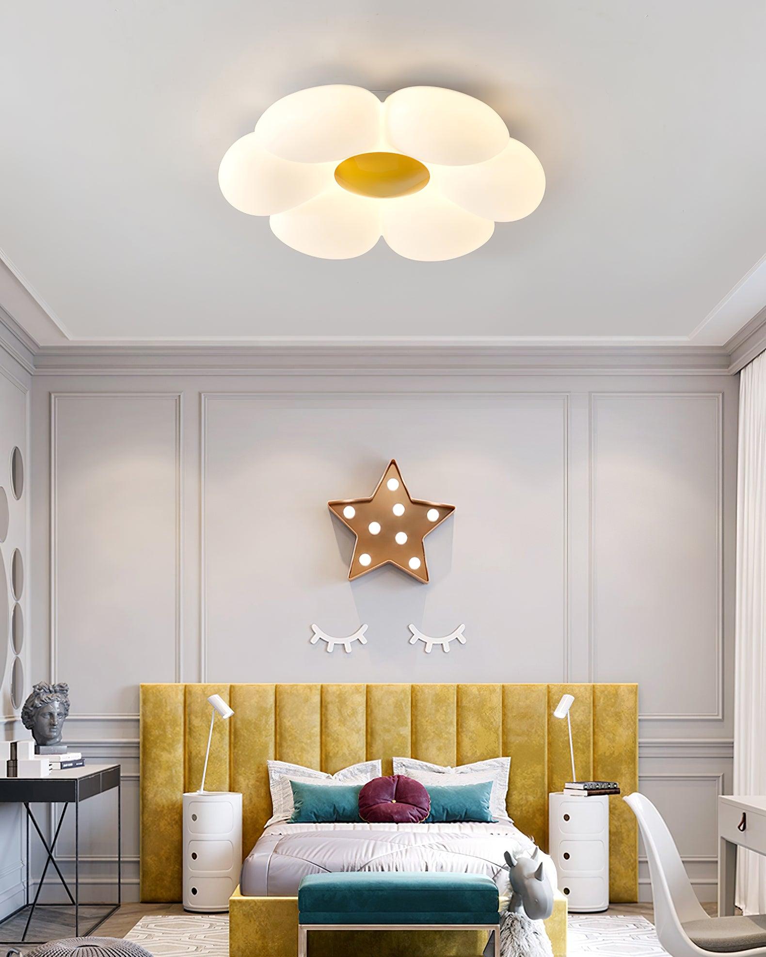 Six-leaf Flower Kids Room Ceiling Lamp