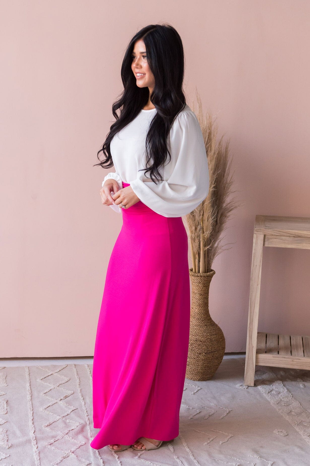 Fresh Flowers Modest Maxi Skirt