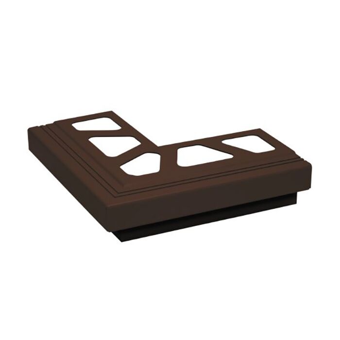 Schluter BARA-RAK 90° Tile Trim - Outside Corner - Red Brown (RB)