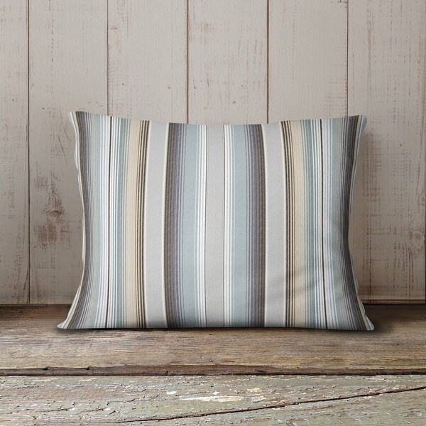 WEST TEAL Indoor|Outdoor Lumbar Pillow By Kavka Designs