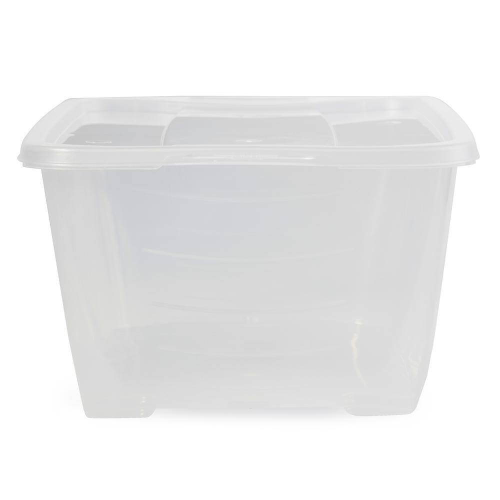 Life Story 5.7-Liter Shoe and Closet Storage Box Stacking Containers Clear (10 Pack) SHB-10