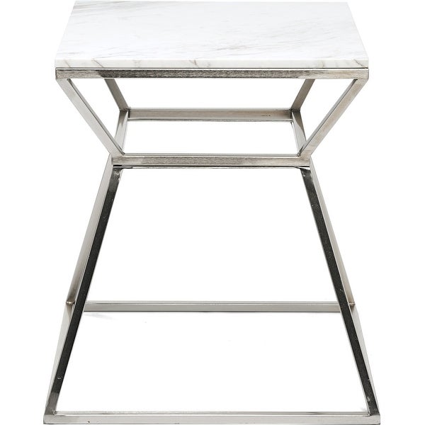 Adore Decor Audrey Marble Side Table