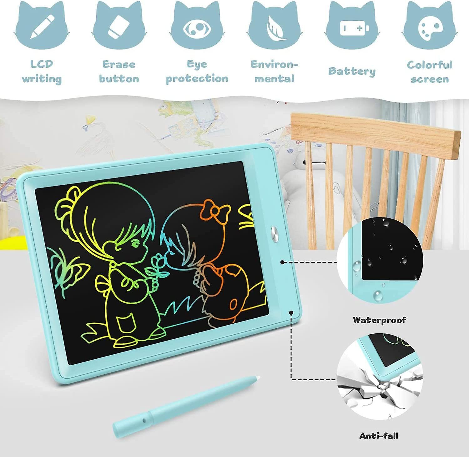 Baicccf Lcd Writing Tablet Toys For 2 3 4 5 6 7 8 Years Old Girls Boys， 10 Inch Doodle Board Drawing Tablet， Electronic Drawing Pad， Educational Toys