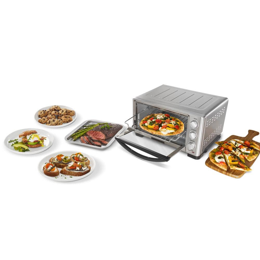 Cuisinart 6-Slice Silver Toaster Oven Broiler TOB-1010