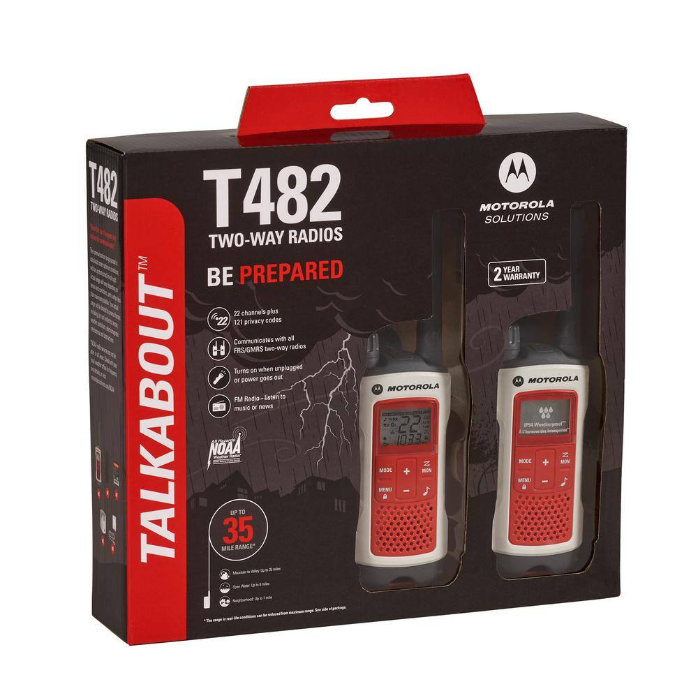 MOTOROLA Talkabout Radio (2-Pack) T482