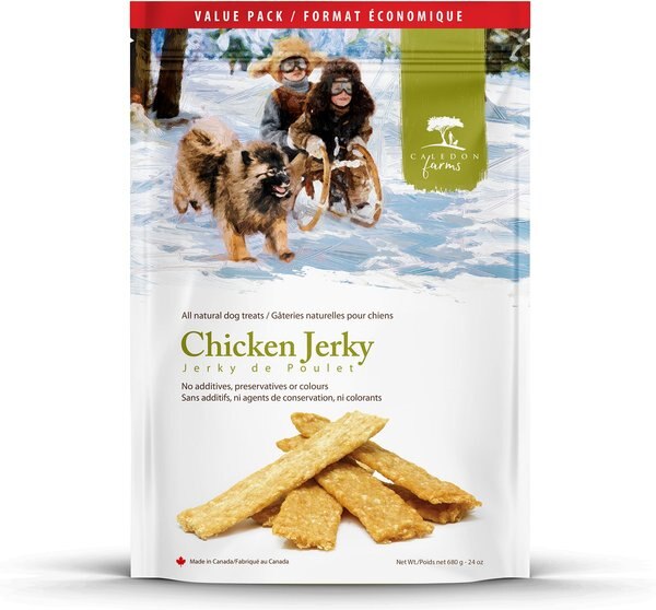 Caledon Farms Value Pack Chicken Jerky Dog Treats， 24-oz bag