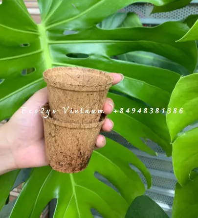 Coconut Fiber Flower Pot For Garden/ Coconut Fiber Pot Cup / Coconut Coir Fiber Pot For Grow Plant