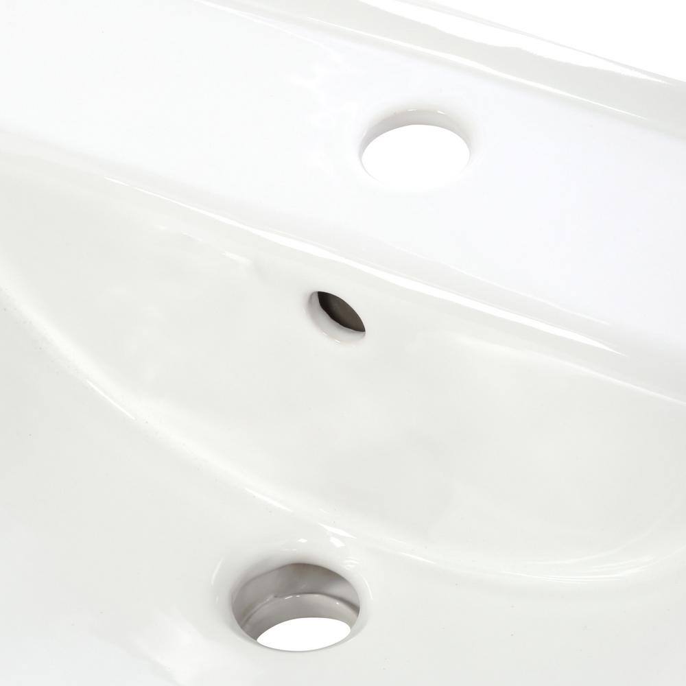 KOHLER Soho Wall-Mount Vitreous China Bathroom Sink in White with Overflow Drain K-2084-0