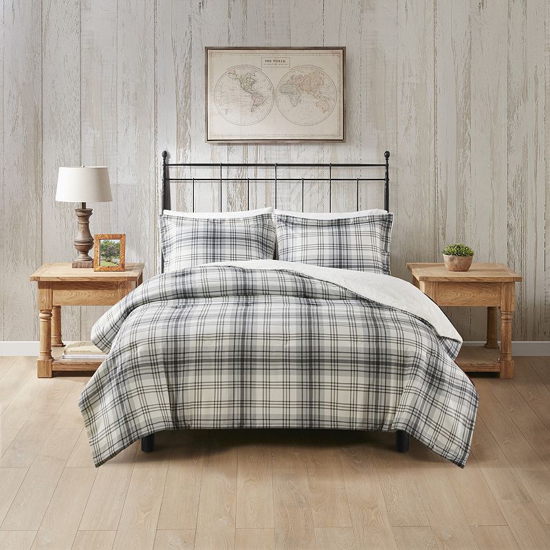 Woolrich Bernston Faux Wool to Faux Fur Down Alternative Comforter Set