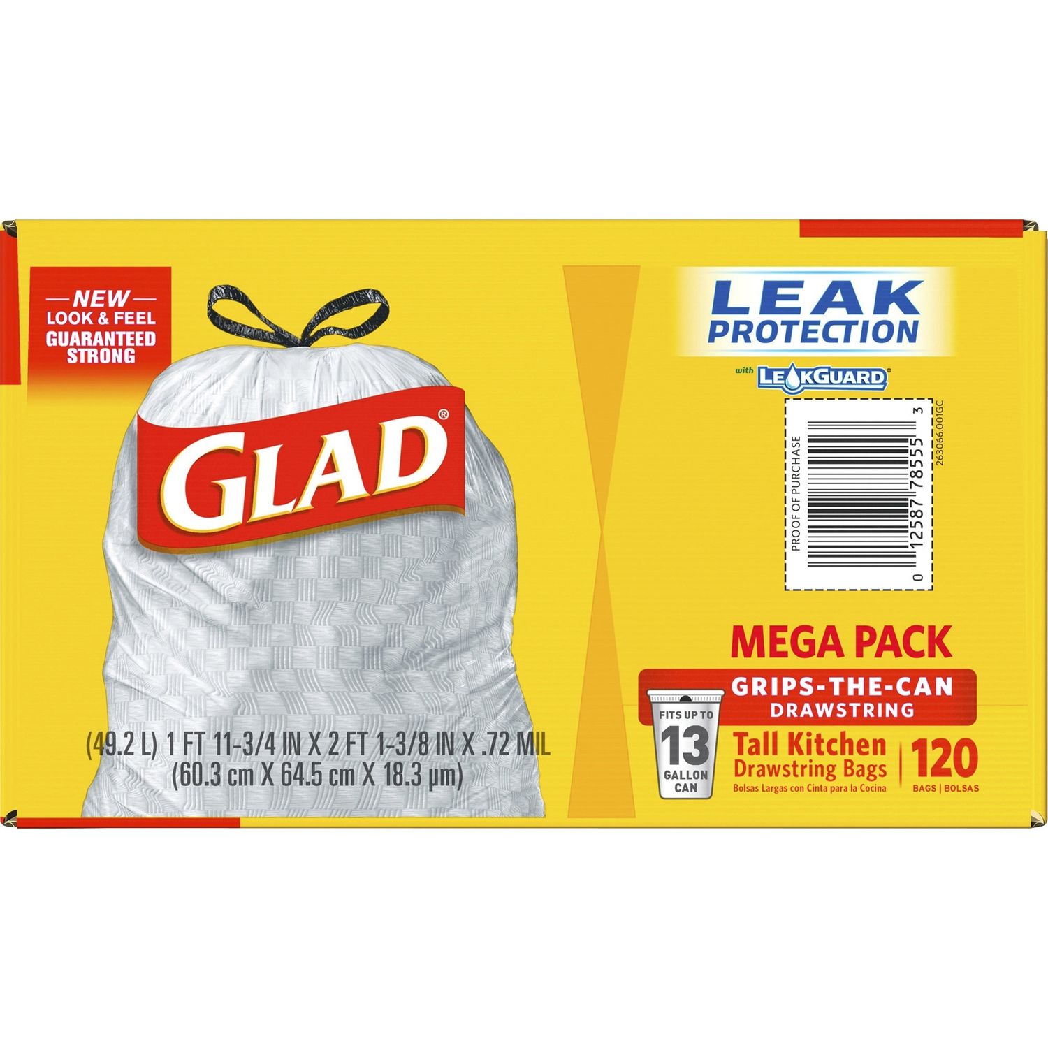 ForceFlex Tall Kitchen Drawstring Trash Bags by The Clorox Company CLO78564CT