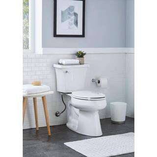 KOHLER Highline Arc the Complete Solution 2-Piece 1.28 GPF Single Flush Elongated Toilet in White Seat Included (6-Pack) K-78279-6-0